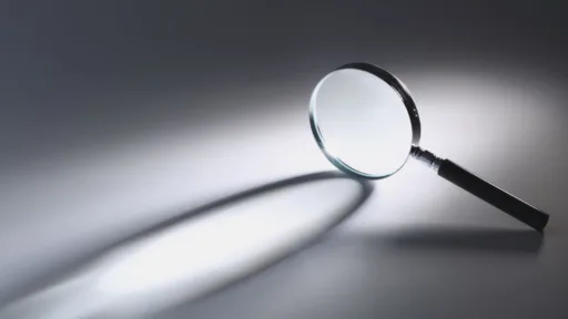 Magnifying glass on a white background