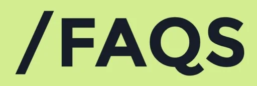Graphic displaying the text “FAQs” for a health literacy frequently asked questions section.